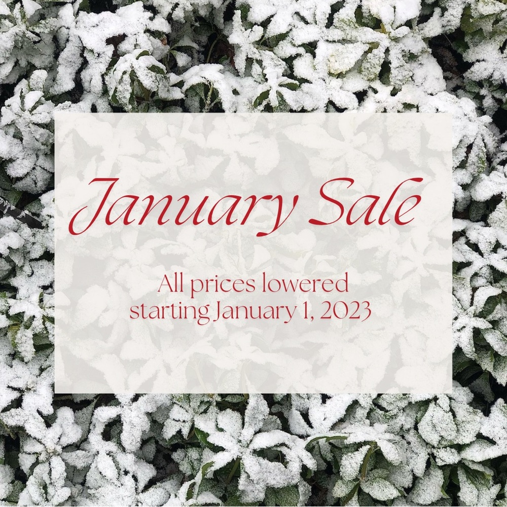 Lowering all prices starting January 1, 2023